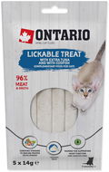 Ontario lízací extra tuňák a treska 5 × 14 g - Pamlsky pro kočky