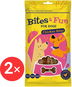 Akinu Bites&Fun Kuřecí kousky 2 × 85 g - Pamlsky pro psy