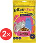 Akinu Bites&Fun Kuřecí kousky 2 × 60 g - Pamlsky pro kočky