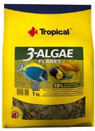 Tropical 3-algae flakes 1kg s řasami pro sladkovodní  a mořské ryby - Aquarium Fish Food