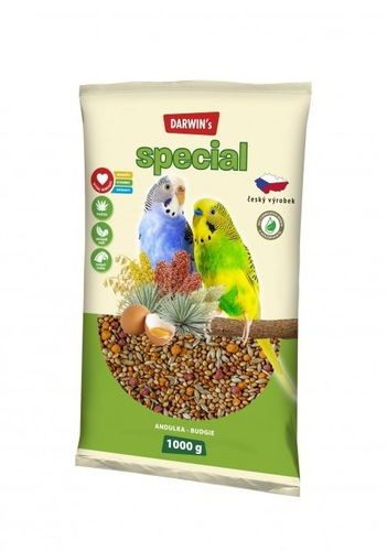 DARWIN's NEW andulka špeciál 1 000 g - Krmivo pre vtáky - Hlavný obrázok