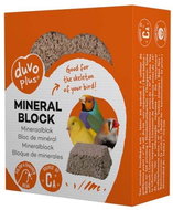 Duvo+ mineral block based on calcium and oysters 80 g 6,5 × 5,3 × 2,5 cm - Mineral Block for Birds