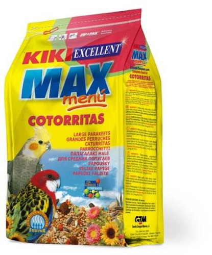 Kiki max menu cockatiel for Corellas and Agapornis 500 g - Bird Feed - Main image