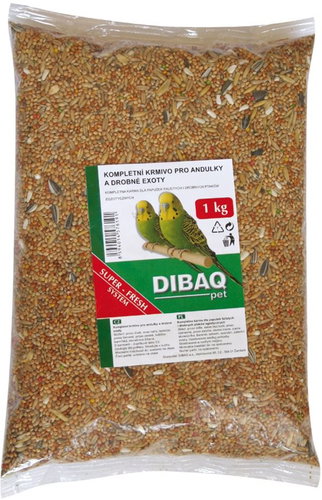 DIBAQ PET Grains bag Andulka 1 kg - Bird Feed - Main image