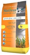 Nativia Kitten – Duck & Rice 1,5 kg - Granule pre mačiatka