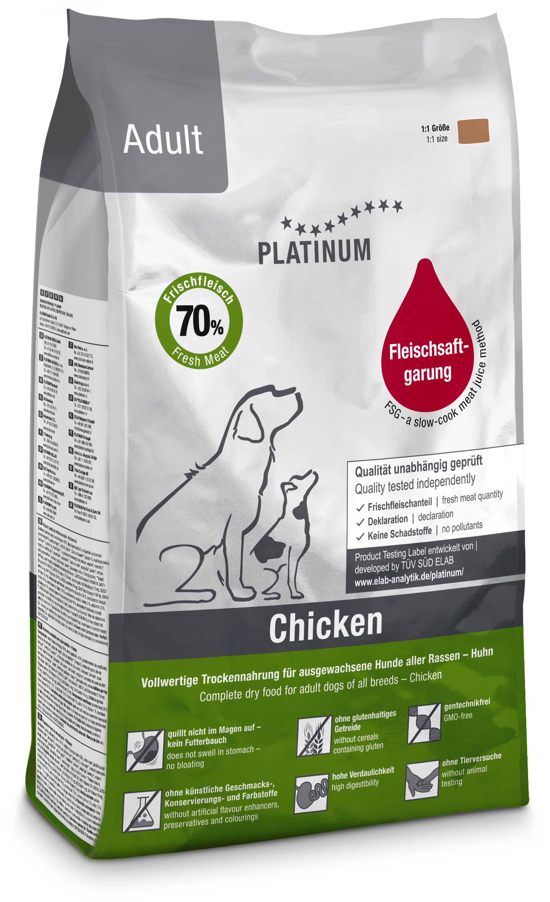 Platinum natural pet food & care dry dog clearance food