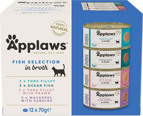 Applaws konzerva Multipack Rybí výběr 12 × 70 g - Konzerva pro kočky - Hlavní obrázek