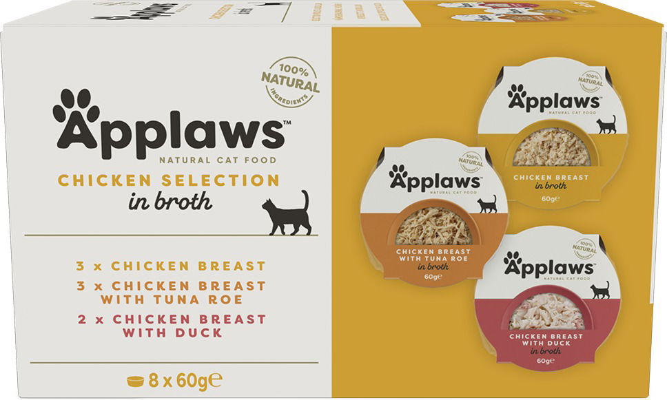 Applaws Bowl Cat Pot Multipack Chicken Selection 8 60g Cat Food in Tray Alza.cz