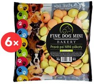 Fine Dog mini bakery piškoty pre malé plemená psov 6 × 80 g farebné - Piškóty pre psa