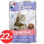 Plaisir Cat kapsička losos + treska 22× 100 g - Kapsička pre mačky