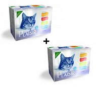 Plaisir Cat Food Pouch Mix Multipack 24 × 100g - Cat Food Pouch
