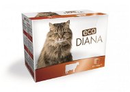 Eco Diana cat kapsičky hovězí kousky v omáčce 12 × 100 g - Kapsička pro kočky