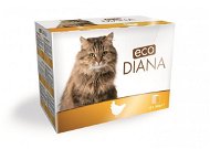 Eco Diana cat kapsičky kuracie kúsky v omáčke 12× 100 g - Kapsička pre mačky
