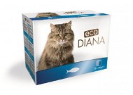 Eco Diana Cat Pouches Fish Pieces in Sauce 12 × 100g - Cat Food Pouch