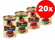 Konzerva Cat Menue mix balení 4 příchutě – kuřecí, hovězí, játra, ryba 20 × 415 g - Konzerva pro kočky