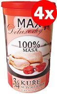 MAX Deluxe 3/4 Chicken with Muscle 1200g, 4 pcs - Canned Dog Food