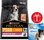 Pro Plan Medium Sensitive Skin s lososem 14 kg + Dentalife Medium Multipack 24 ks - Granule pro psy
