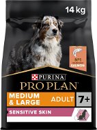 Pro Plan medium & large 7+ sensitive skin losos 14 kg - Granuly pre psov