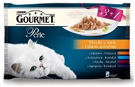 Gourmet pearl 12 (4 × 85 g) - minifiletka in juice - Cat Food Pouch