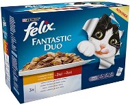 Felix fantastic Duo 6 (12 × 100g) - Delicious Selection - Cat Food Pouch