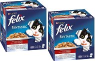 Felix fantastic (2× 24× 100g) – výber v želé - Sada krmiva