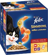Felix Sensations Jellies 4 (24 × 100g) Meaty Selection - Cat Food Pouch