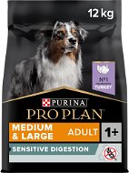 Dog Kibble Pro Plan medium & large sensitive digestion grain free Turkey 12kg - Granule pro psy