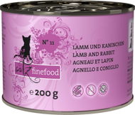 Catz finefood – s jahňacím a králičím m. 200 g - Konzerva pre mačky