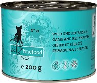 Catz finefood – so zverinou a ostriežikom 200 g - Konzerva pre mačky