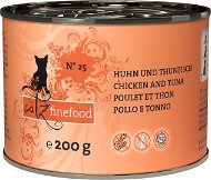Catz finefood – s kuracím mäsom a tuniakom 200 g - Konzerva pre mačky