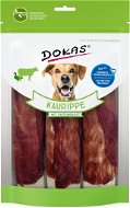 Kosť pre psa Dokas – Rebrá z hovädzej kože obalené kačacím – 3 ks - Kost pro psy