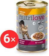 Nutrilove kuřecí v želé 6 × 400 g - Canned Food for Cats