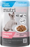 Nutrilove dusené filetky sterilný losos v omáčke 85 g - Kapsička pre mačky