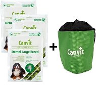 Canvit Snacks Dental Large Breed-Duck 3× 250 g + Pamlskovník ZADARMO - Maškrty pre psov