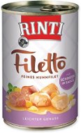 FINNERN konzerva Rinti Filetto kura + šunka v šťave 420 g - Konzerva pre psov