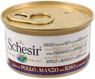 SCHESIR chicken + natural beef85g - Canned Food for Cats