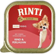 Rinti Gold Mini vanička hovädzie + perlička 100 g - Paštéta pre psov