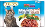 SCHESIR Kapsička STUZZY multipack treska + losos 4× 100 g - Kapsička pre mačky
