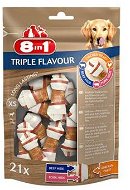 Kost pro psy 8in1 Triple Flavour pochoutka XS 21 ks - Kost pro psy