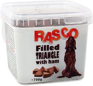 RASCO Pochúťka Rasco plnený trojuholníček so šunkou 1 cm 750 g - Maškrty pre psov
