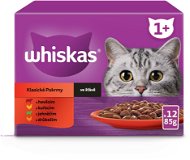 Whiskas kapsičky klasický výber v šťave pre dospelé mačky 12 × 85 g - Kapsička pre mačky