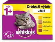 Whiskas kapsičky hydinový výber v želé pre dospelé mačky 24× 100 g - Kapsička pre mačky