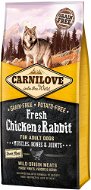 Carnilove Fresh Chicken & Rabbit Muscles, Bones & Joints for Adult Dogs 12kg - Dog Kibble