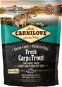 Carnilove fresh carp & trout shiny hair & healthy skin for adult dogs 1,5 kg - Granuly pre psov
