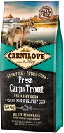 Carnilove fresh carp & trout shiny hair & healthy skin for adult dogs 12 kg - Granuly pre psov