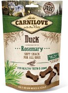 Carnilove dog semi moist snack duck enriched with rosemary 200 g - Maškrty pre psov