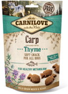 Carnilove dog semi moist snack carp enriched with thyme 200 g - Maškrty pre psov