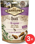 Carnilove Dog Semi Moist Snack Quail enriched with Oregano 3 × 200 g - Pamlsky pro psy