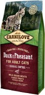 Cat Kibble Carnilove Duck & Pheasant for Adult Cats – Hairball Control 6kg - Granule pro kočky