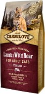 Cat Kibble Carnilove Lamb & Wild Boar for Adult Cats – Sterilised 6kg - Granule pro kočky